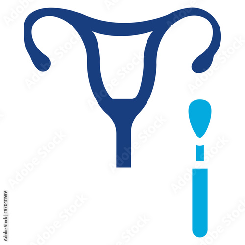 Pap Smear icon vector image. Can be used for Medical Tests.