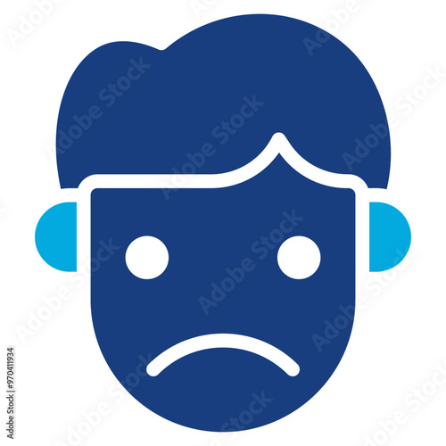 Rejected icon vector image. Can be used for Human Emotions.