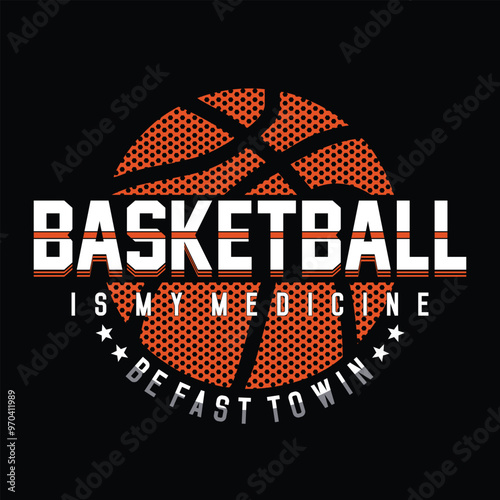 basketball slogan tee typography graphic design illustration vector, t-shirt print, sports, vintage