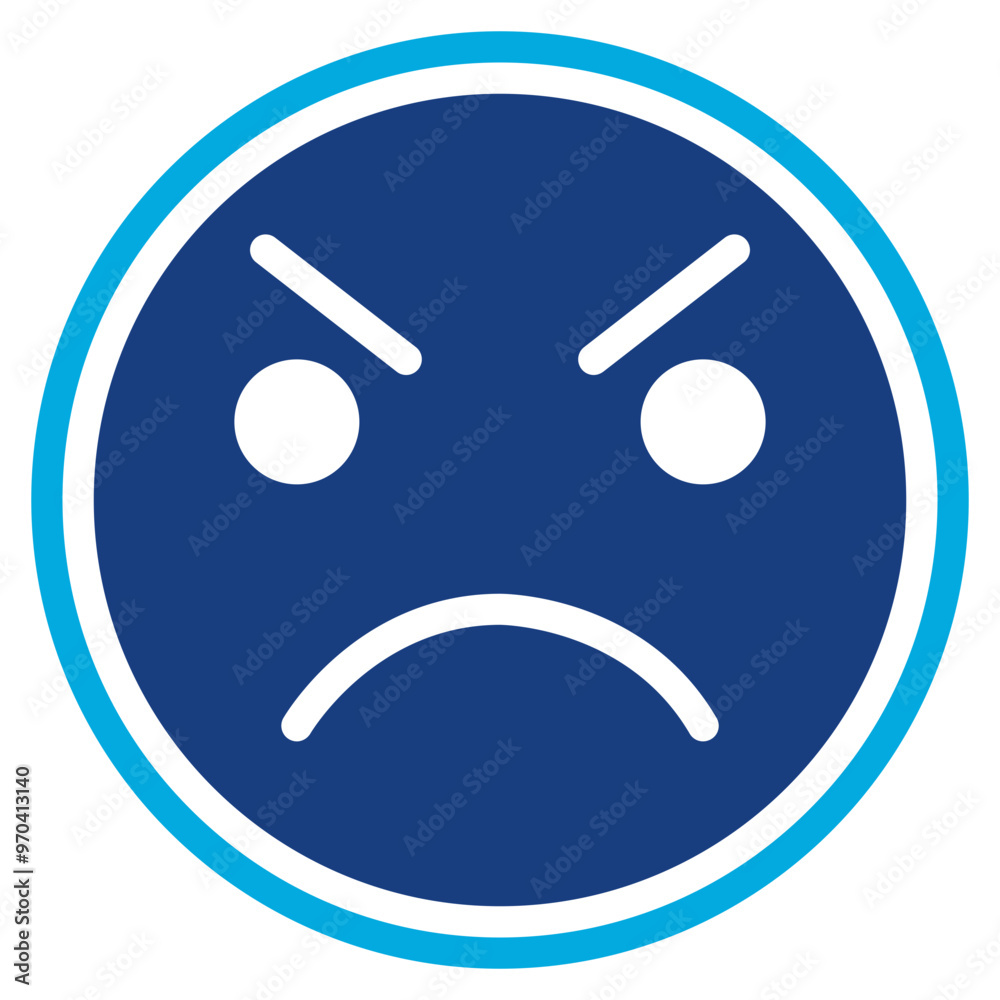 Frustration icon vector image. Can be used for Burnout. Frustration icon vector image. Can be used for Burnout.