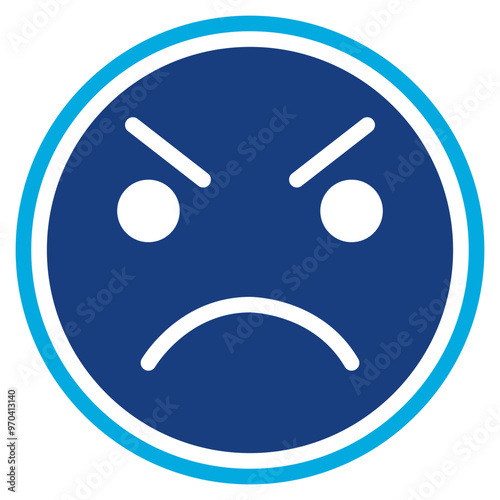 Frustration icon vector image. Can be used for Burnout.