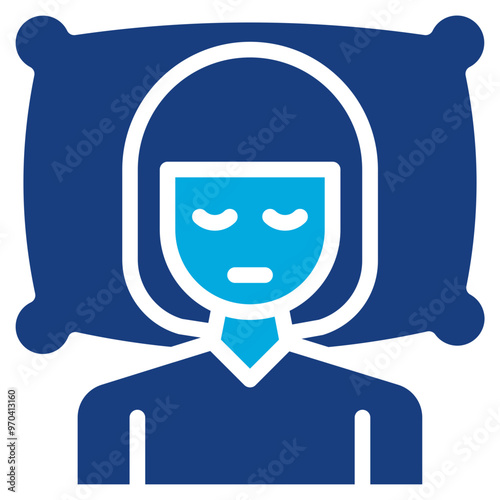 Insomnia icon vector image. Can be used for Burnout.