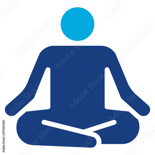 Yogi icon vector image. Can be used for Urban Tribes.