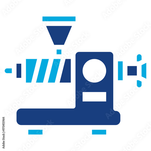 Extruder icon vector image. Can be used for 3d Printing.