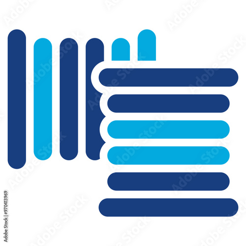 Filament icon vector image. Can be used for 3d Printing.