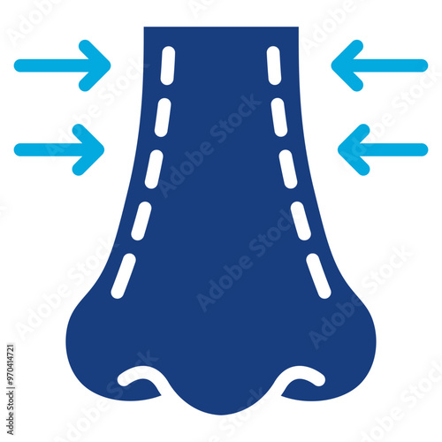Rhinoplasty icon vector image. Can be used for Plastic and Cosmetic Surgery.