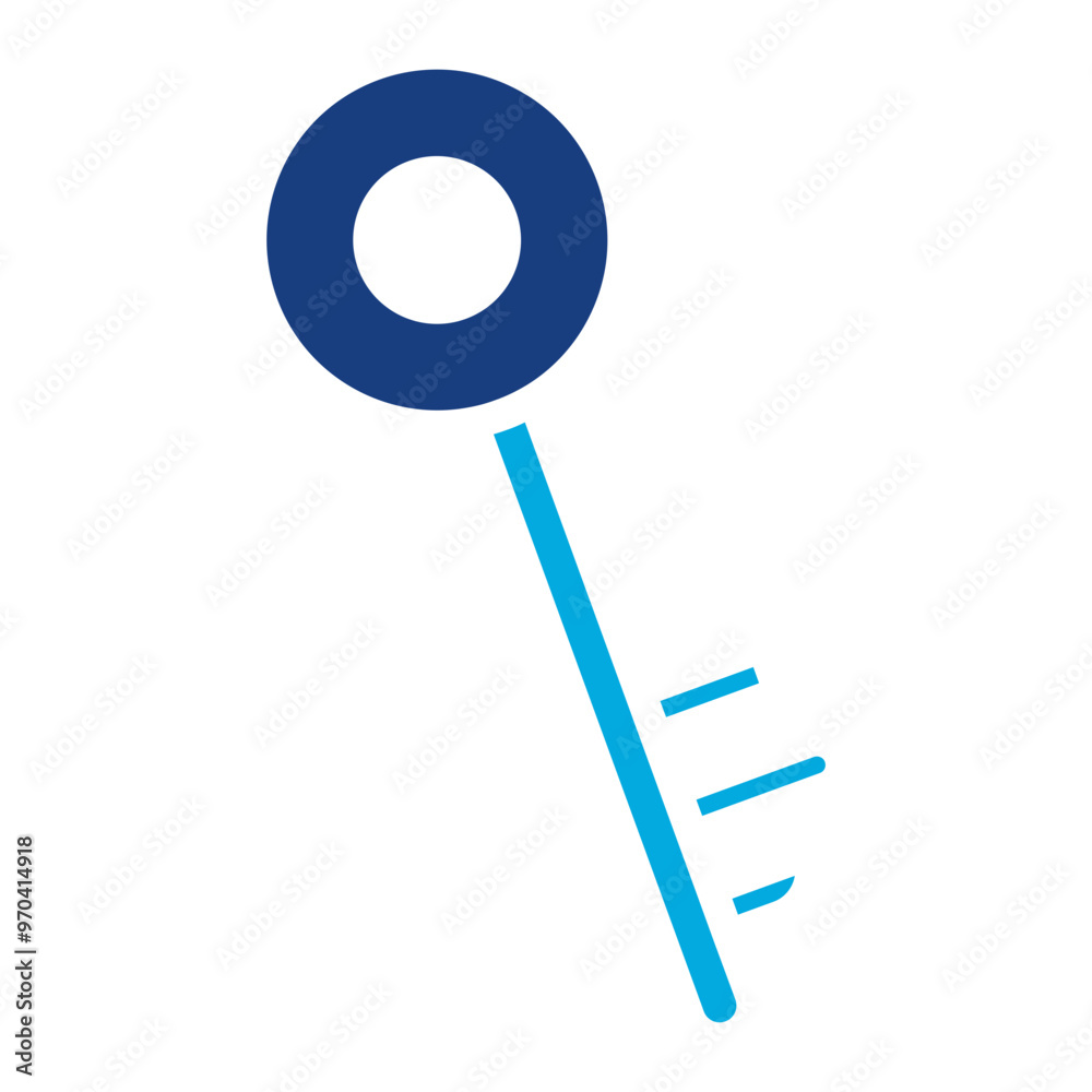Key design icon vector image. Can be used for Locksmith.