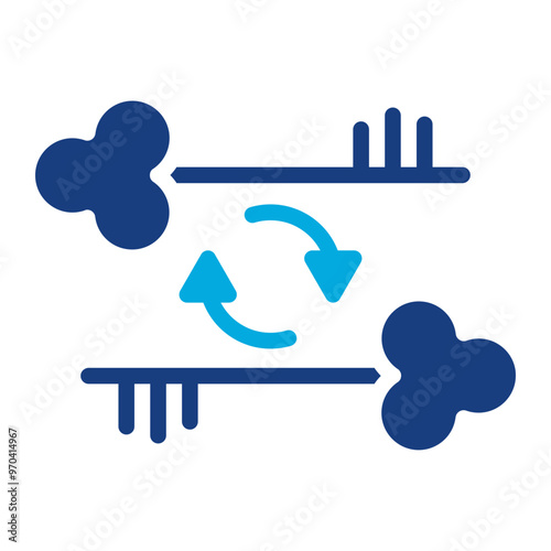 Key duplication icon vector image. Can be used for Locksmith.