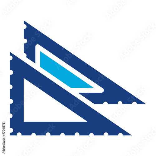 Drafting Triangle icon vector image. Can be used for Engineer in Mechanics.