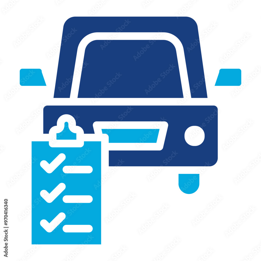 Driving Test icon vector image. Can be used for Driving School. Driving Test icon vector image. Can be used for Driving School.