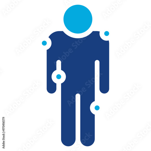 Fibromyalgia icon vector image. Can be used for Body Ache.