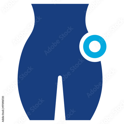Sciatica icon vector image. Can be used for Body Ache.