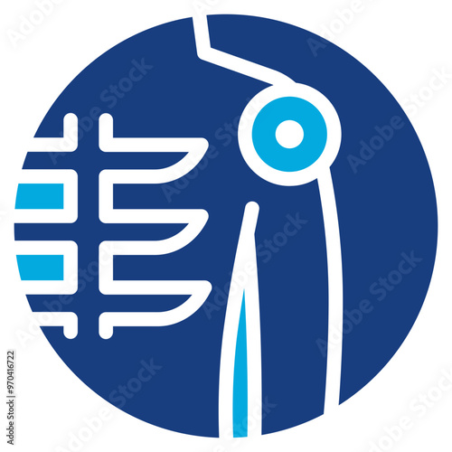 Rotator Cuff Injury icon vector image. Can be used for Body Ache.