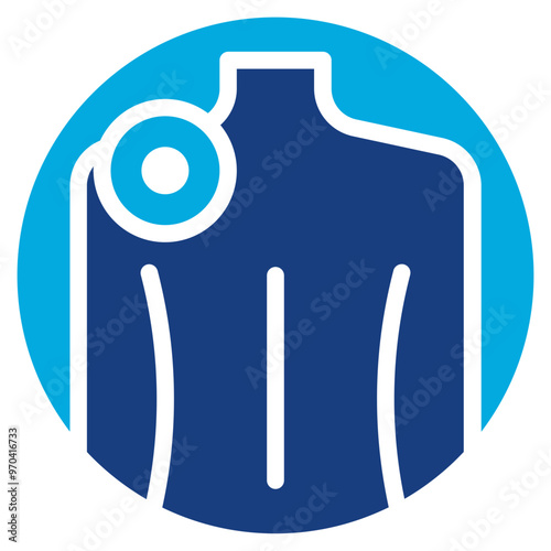 Shoulder Pain icon vector image. Can be used for Body Ache.