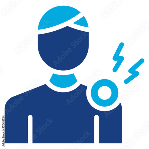 Soreness icon vector image. Can be used for Body Ache.