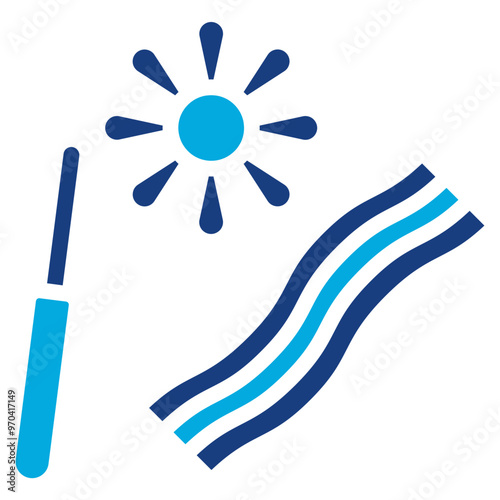 Quilling Strips icon vector image. Can be used for Crafting.