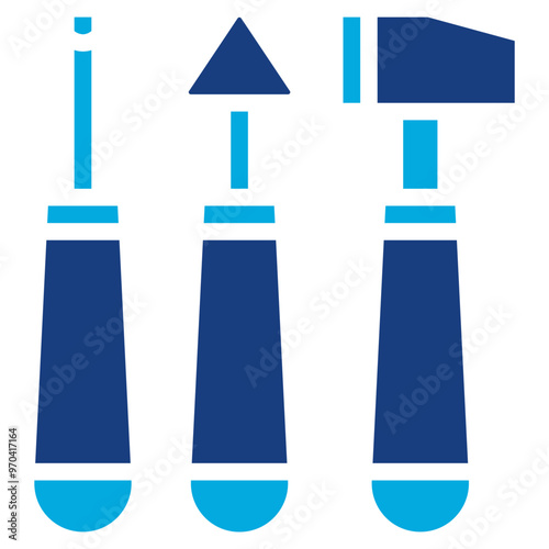 Sculpting Tools icon vector image. Can be used for Crafting.