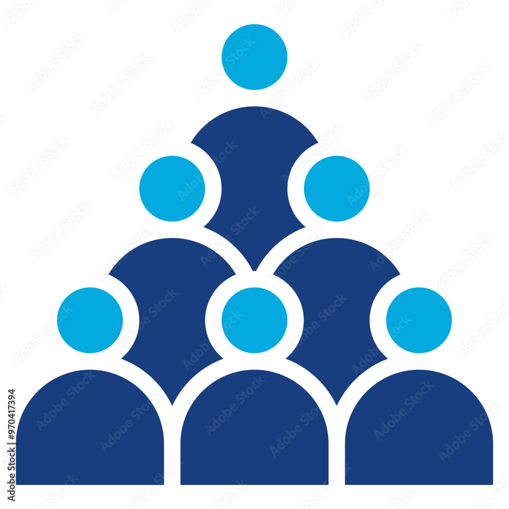 Crowd icon vector image. Can be used for Rock and Roll.