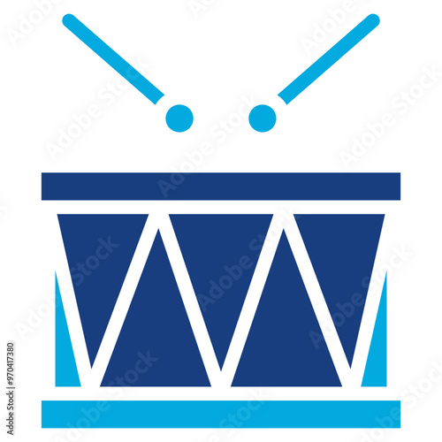 Drum Solo icon vector image. Can be used for Rock and Roll.