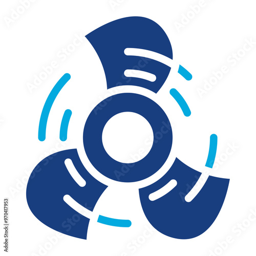 Ship Propeller icon vector image. Can be used for Cruiser.