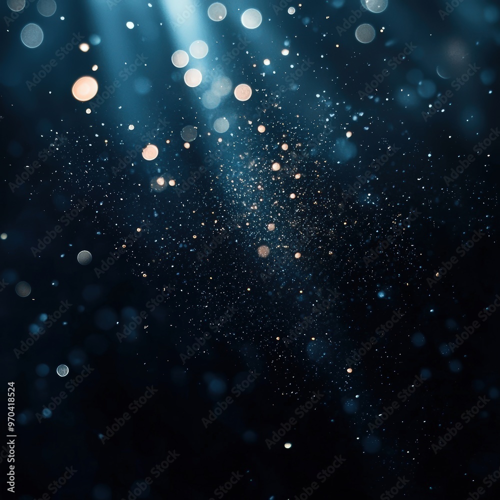 Abstract blue and gold bokeh Abstract blue and gold bokeh