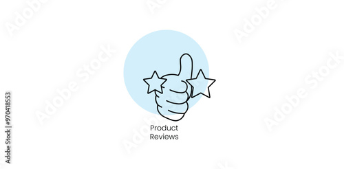 Product Review Star for Customer Feedback - Vector Icon