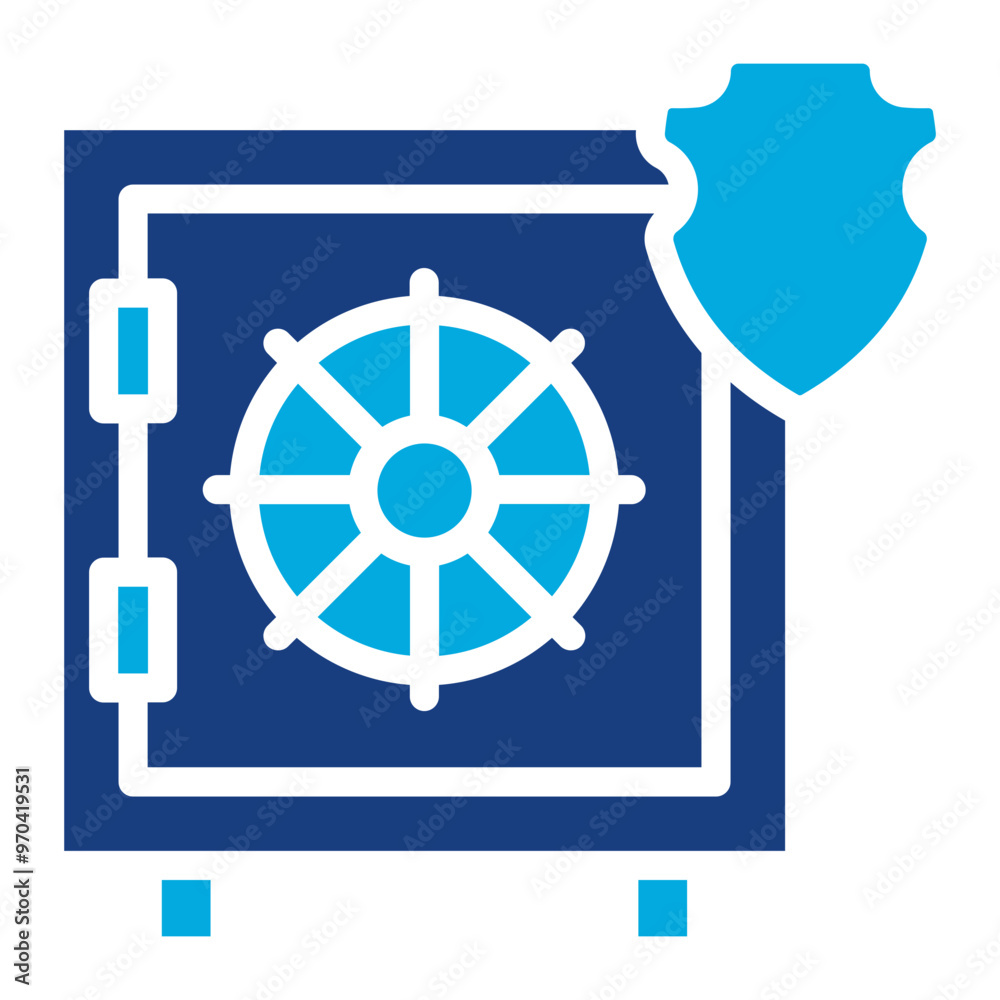 Cyber vault icon vector image. Can be used for Information Security. Cyber vault icon vector image. Can be used for Information Security.