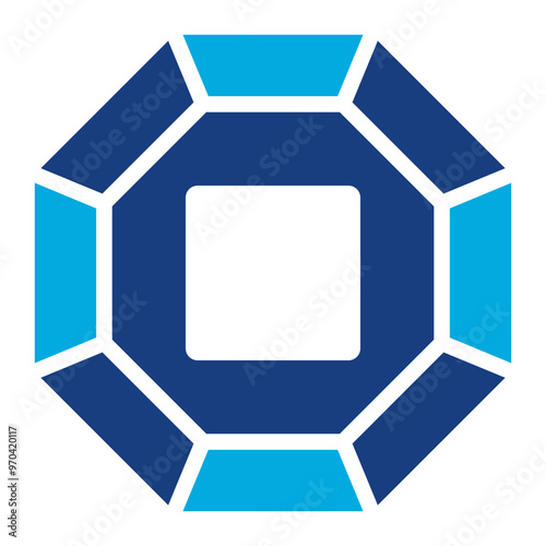 Gem icon vector image. Can be used for Mining And Crafting.