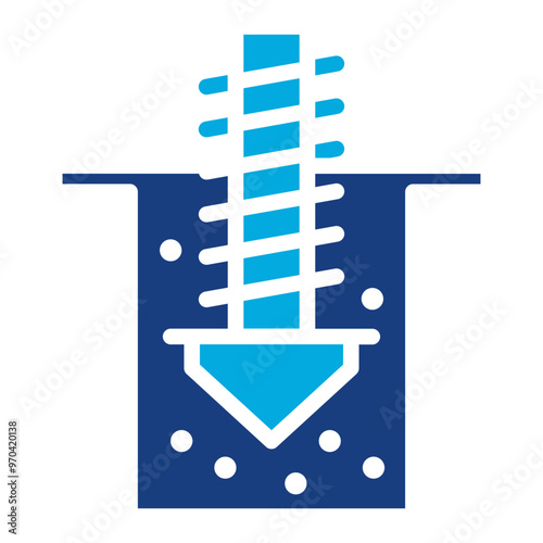 Mining Drill icon vector image. Can be used for Mining And Crafting.