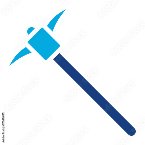 Pickaxe icon vector image. Can be used for Mining And Crafting.