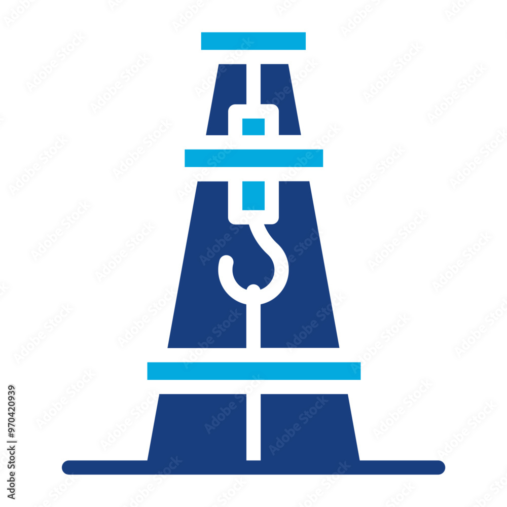 Oil Derrick icon vector image. Can be used for Oil And Gas. Oil Derrick icon vector image. Can be used for Oil And Gas.