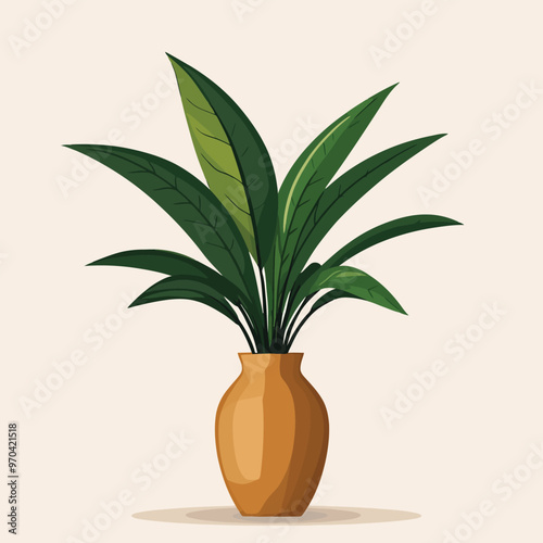 Decorative home plant vector