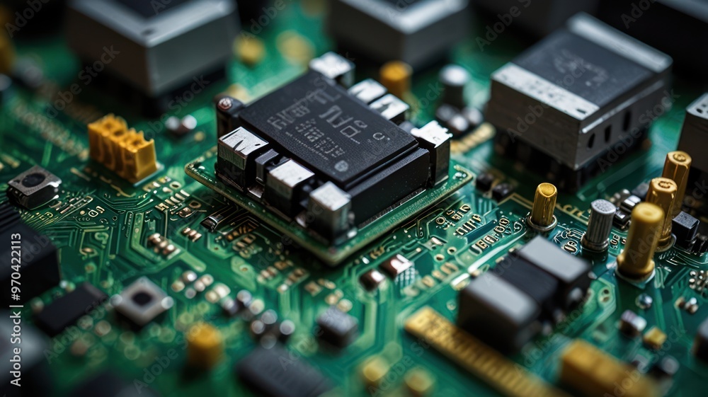 Closeup of a Circuit Board Closeup of a Circuit Board