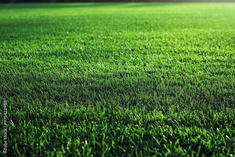 High Resolution Green Soccer Field Grass Texture Background , ai