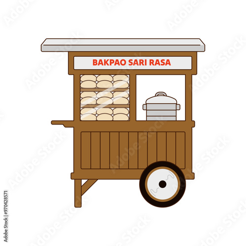 Street Vendor Cart Buns 