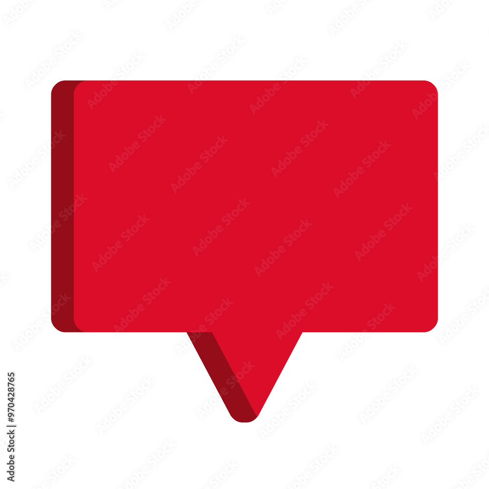 red speech bubble flat style vector illustration isolated on transparent background red speech bubble flat style vector illustration isolated on transparent background