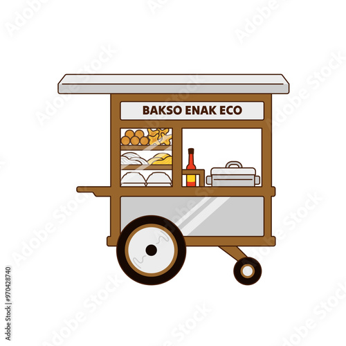 Street Vendor Cart Meatball 