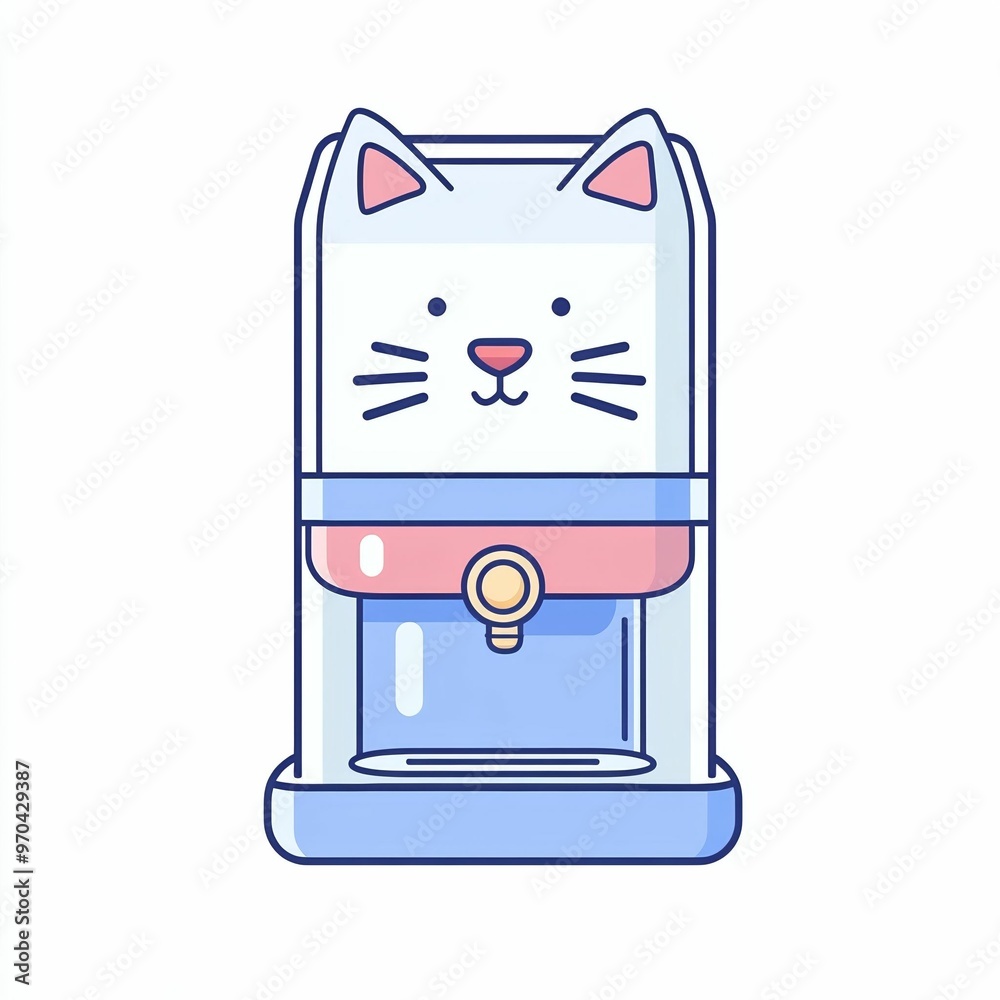 This whimsical cat-inspired water dispenser adds charm and fun to any setting while effectively providing fresh water for pets and people alike