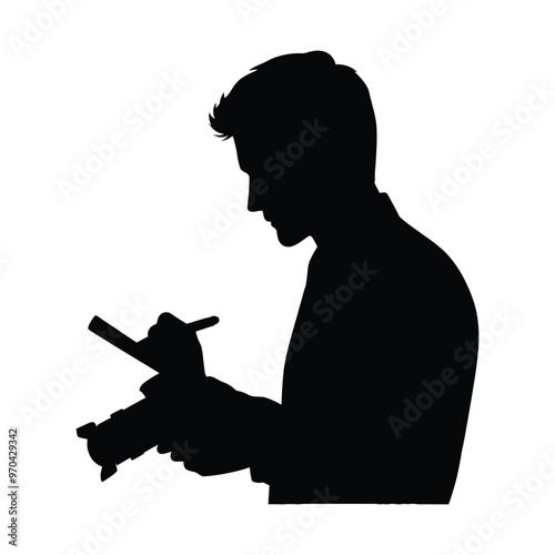 Journalist Silhouette