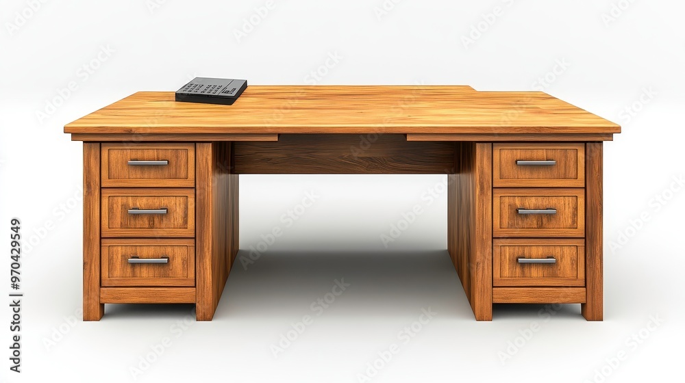 Desks clipart, element, 3D illustration, realistic, isolated on white background Desks clipart, element, 3D illustration, realistic, isolated on white background