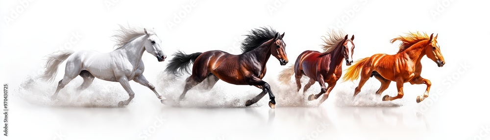 Majestic wild horses running freely in an open field, line art, empty coloring book page, realistic, high-quality, untamed, strength, freedom::1 flowing manes, dust clouds, open skies, powerful Majestic wild horses running freely in an open field, line art, empty coloring book page, realistic, high-quality, untamed, strength, freedom::1 flowing manes, dust clouds, open skies, powerful