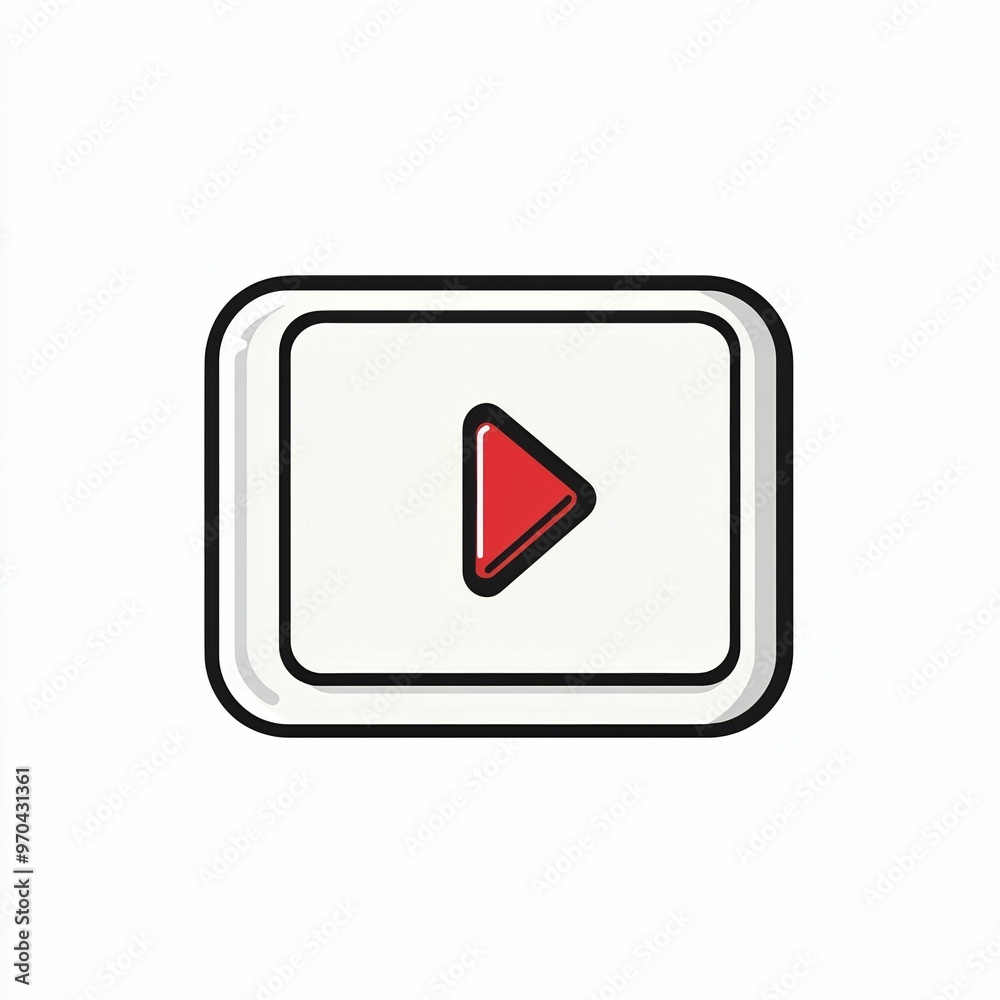 A play button is prominently featured, symbolizing the start of video or audio playback on digital devices, promoting interactive engagement A play button is prominently featured, symbolizing the start of video or audio playback on digital devices, promoting interactive engagement