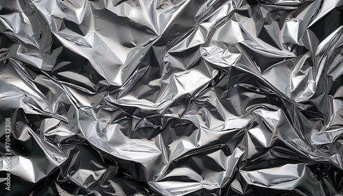crumpled foil