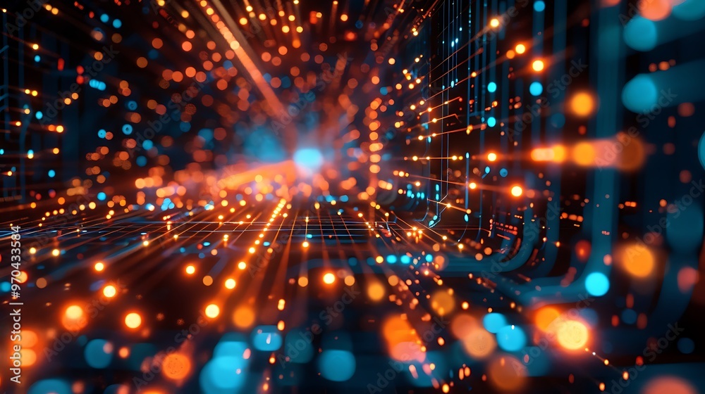 Naklejka premium Data Background, Data, Technology, High Data Transfer Speed, Speed Transfer Concept, Business Data