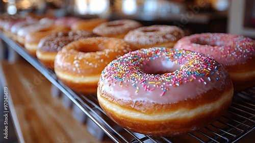 Compose a poem that celebrates the joy of eating donuts or the experience of visiting a donut shop
