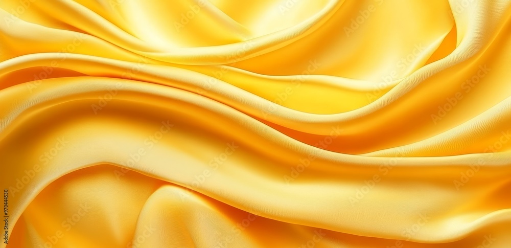 Abstract background with yellow fabric with soft waves. Abstract background with yellow fabric with soft waves.
