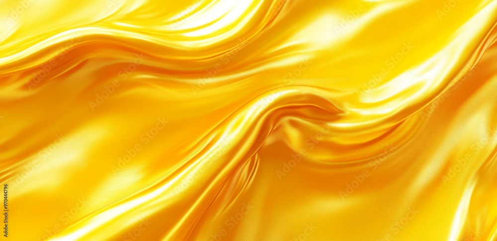 Abstract smooth gold fabric background with soft, flowing waves. Abstract smooth gold fabric background with soft, flowing waves.