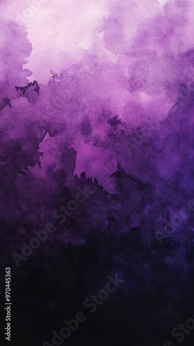 A beautiful blend of purple hues creating a dreamy watercolor abstract background, perfect for artistic projects.