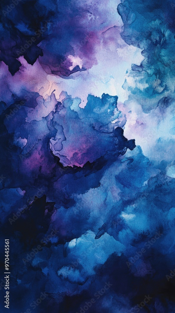 A stunning abstract artwork featuring vibrant blue and purple hues, creating a dreamy and ethereal atmosphere. A stunning abstract artwork featuring vibrant blue and purple hues, creating a dreamy and ethereal atmosphere.