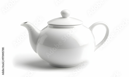 teapot for making tea on a white background